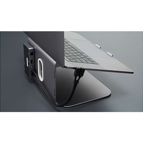 LMP USB-C Attach Dock ProStand 4K - Space Gray Aluminium 