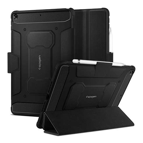 Spigen puzdro Rugged Armor Pro Case pre iPad 10.2" 2019/2020/2021 – Black 