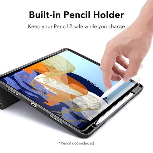 ESR puzdro Silicon Rebound Pencil Case pre iPad Pro 11" 2021 - Silver Gray 