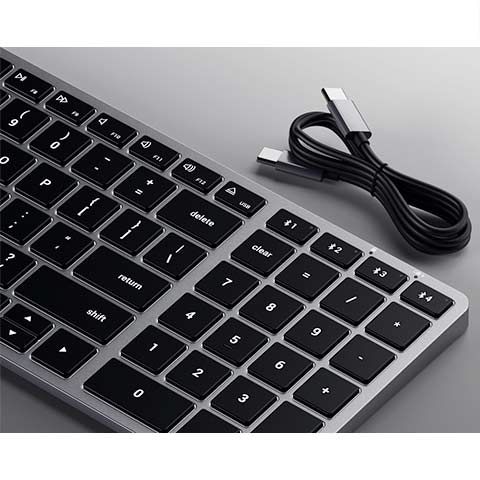 Satechi klávesnica Slim X2 Bluetooth Backlit Keyboard - Space Gray 