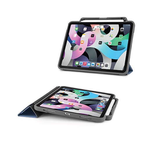 Pipetto puzdro Origami Pencil Shield Case pre iPad Air 10.9" 2020/2022 - Navy Blue 