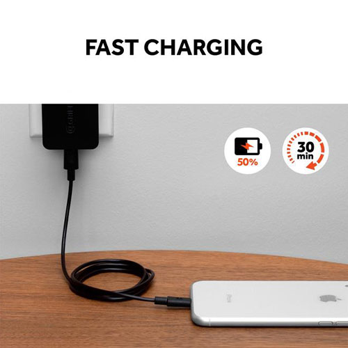Griffin kábel USB-C to Lightning Cable 1.8m - Black 