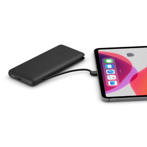 Belkin Boost Charge Plus USB-C Powerbank 10K with Integrated Cables - Black 