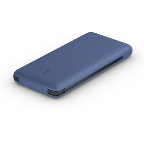 Belkin Boost Charge Plus USB-C Powerbank 10K with Integrated Cables - Blue 