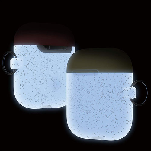 Elago Airpods Silicone Duo Hang Case - Nightglow Gold Pearl/ Yellow, Rose 