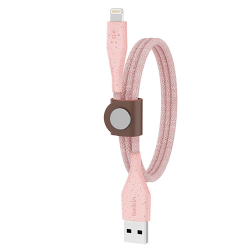 Belkin kábel DuraTek Plus USB to Lightning with Strap 1.2m - Pink 