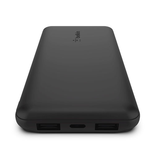 Belkin Boost Charge 3-Port Powerbank 10K + USB-A to USB-C kábel - Black 