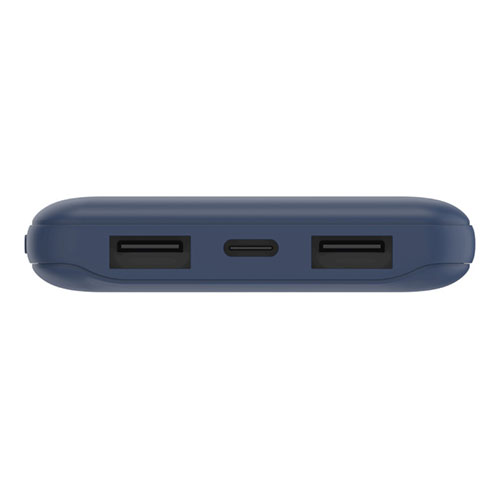 Belkin Boost Charge 3-Port Powerbank 10K + USB-A to USB-C kábel - Blue 