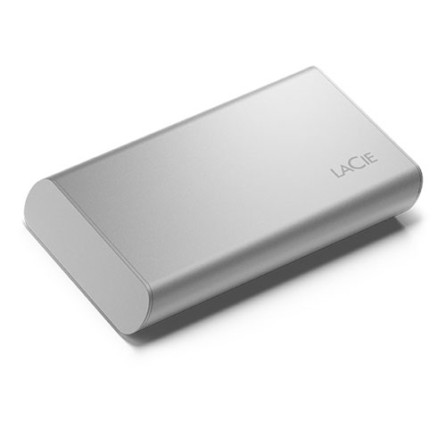 LaCie Portable SSD 2TB USB-C - Moon Silver 