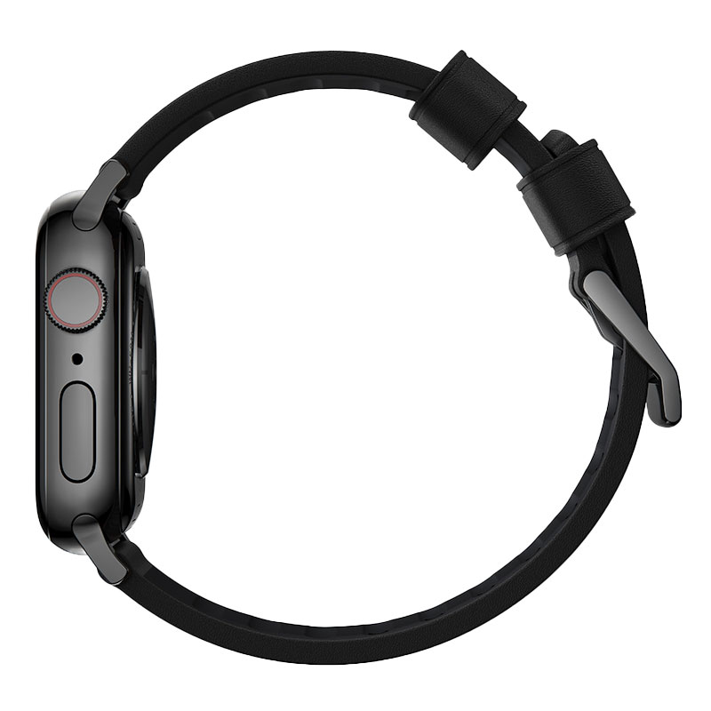 Nomad kožený remienok pre Apple Watch 44-49mm - Active Pro Black Black Hardware 