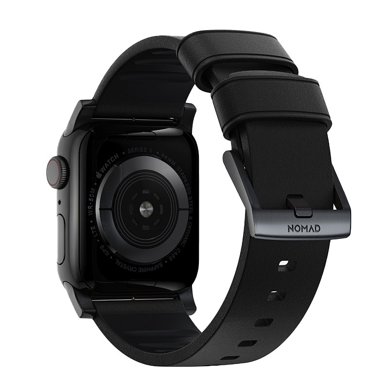Nomad kožený remienok pre Apple Watch 44-49mm - Active Pro Black Black Hardware 