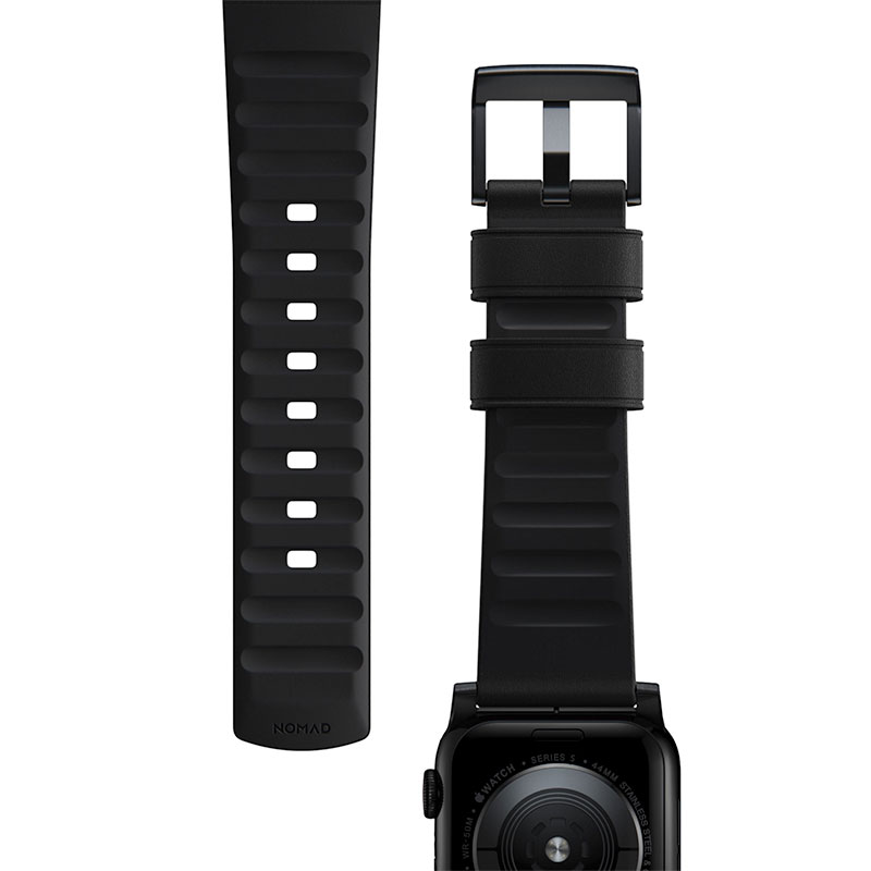 Nomad kožený remienok pre Apple Watch 44-49mm - Active Pro Black Black Hardware 
