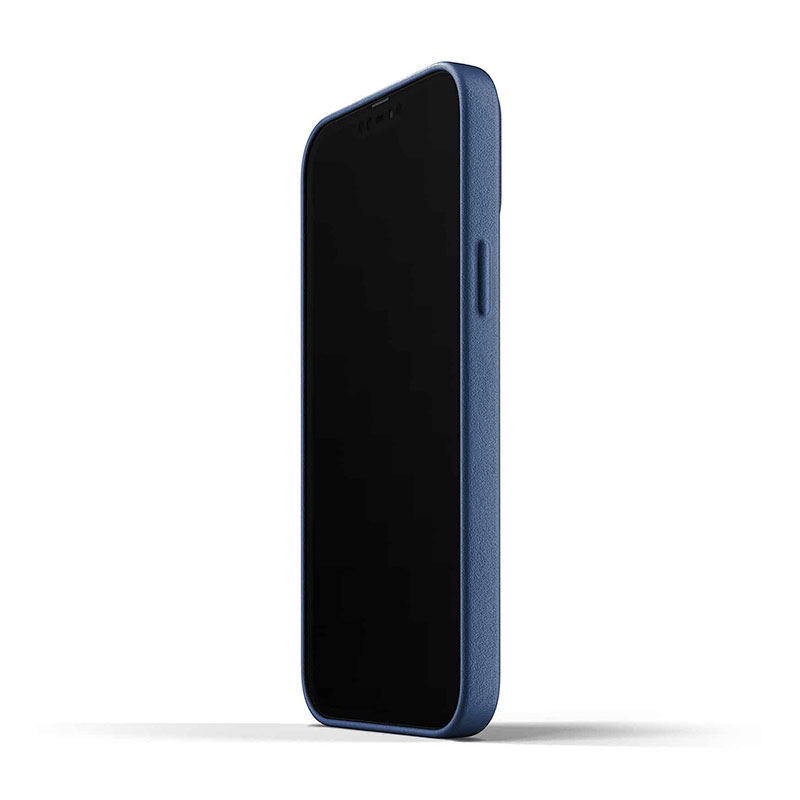 Mujjo kryt Full Leather Case pre iPhone 13 Pro Max - Monaco Blue 