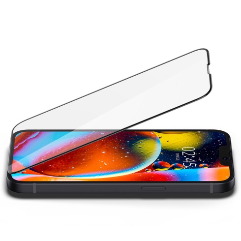 Spigen ochranné sklo GLAS.tR Slim HD pre iPhone 13/13 Pro - Black Frame 