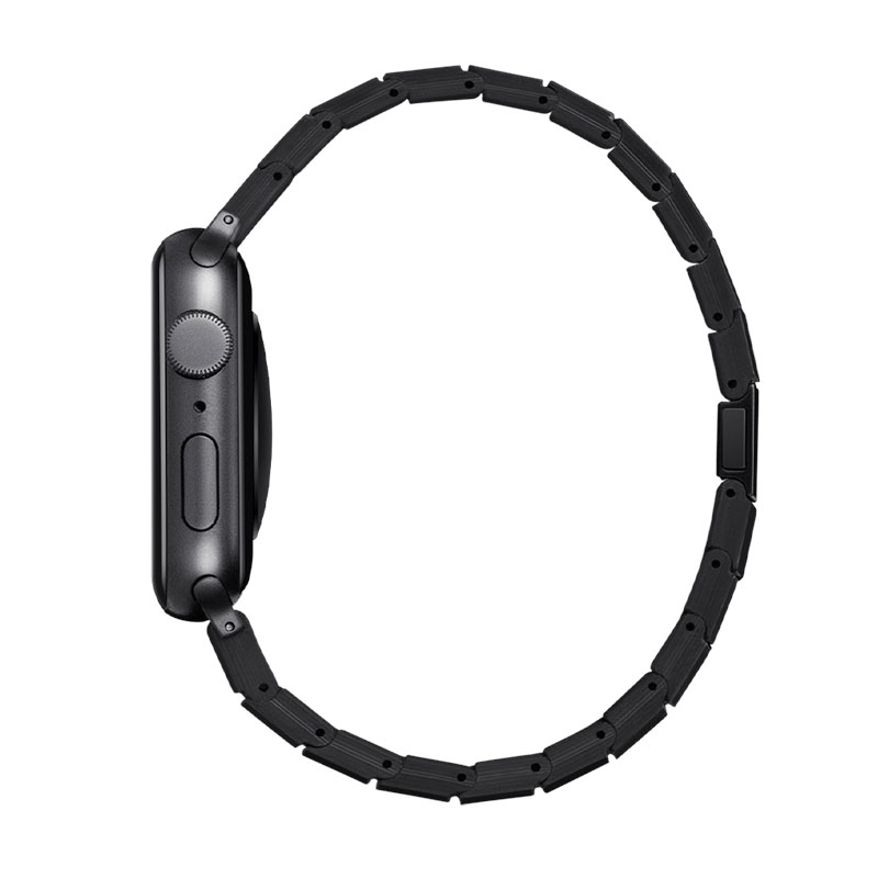 Pitaka remienok Carbon Fiber Strap pre Apple Watch 42/44/45mm - Black 