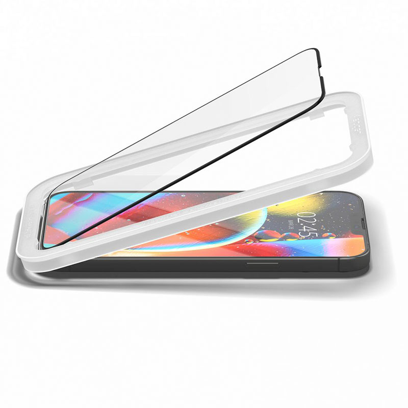 Spigen ochranné sklo Glas.tR AlignMaster pre iPhone 13 Pro Max 2 ks - Black Frame 