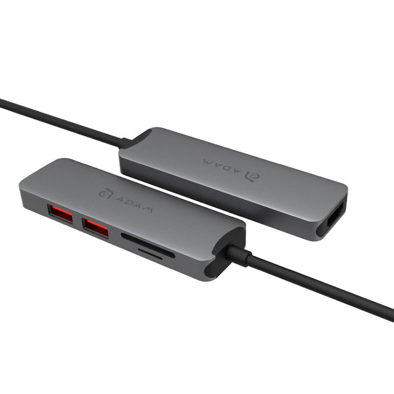 Adam Elements USB-C Casa A05 5-in-1 Hub 4K 60 Hz - Grey 