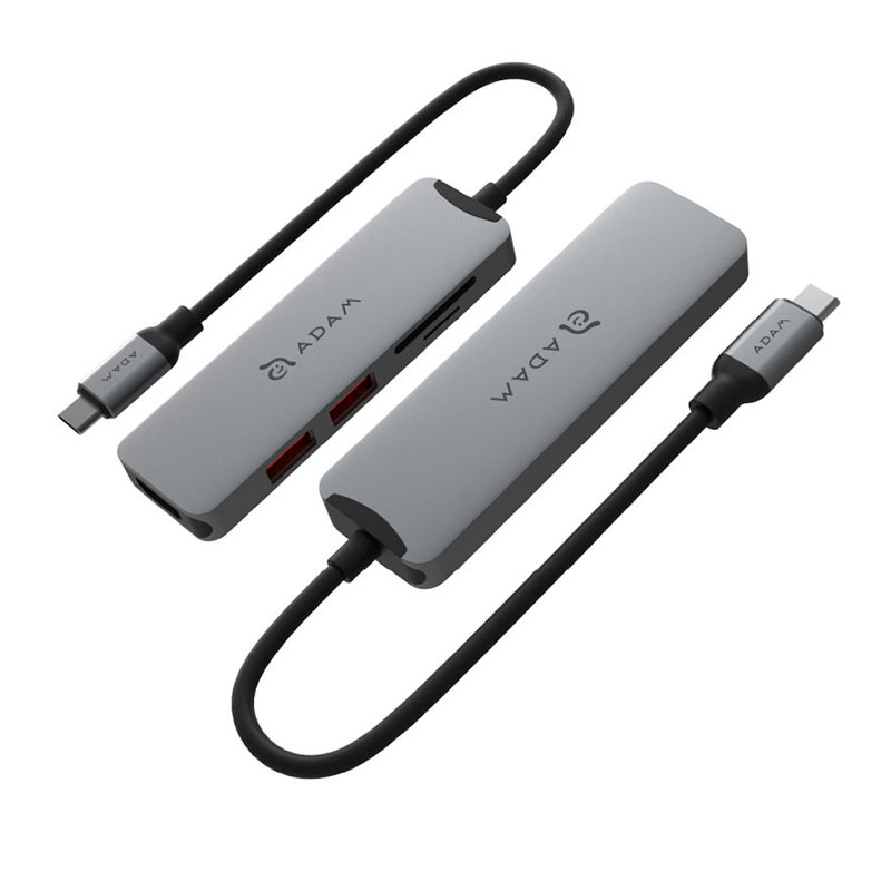 Adam Elements USB-C Casa A05 5-in-1 Hub 4K 60 Hz - Grey 