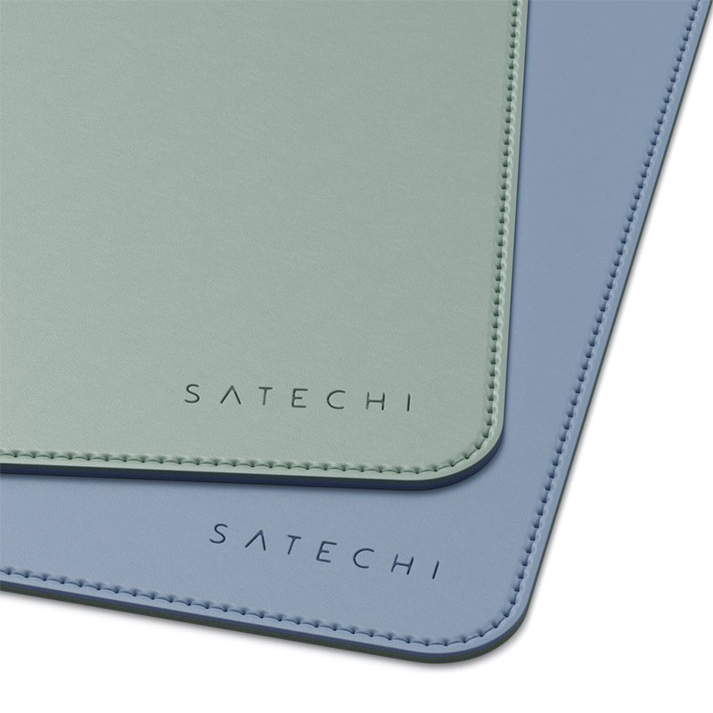 Satechi Eco Leather Dual Sided Deskmate - Blue/Green 