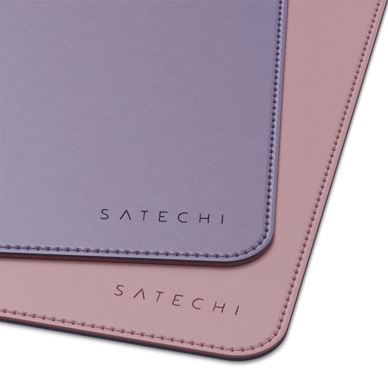 Satechi Eco Leather Dual Sided Deskmate - Pink/Purple 