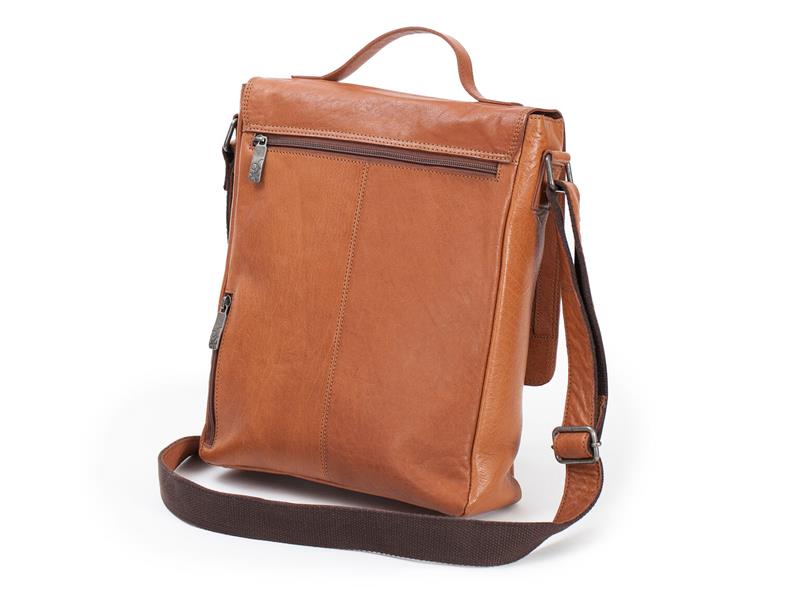 Baoobaoo Brašňa Vertical Flapbag 13" Tan 