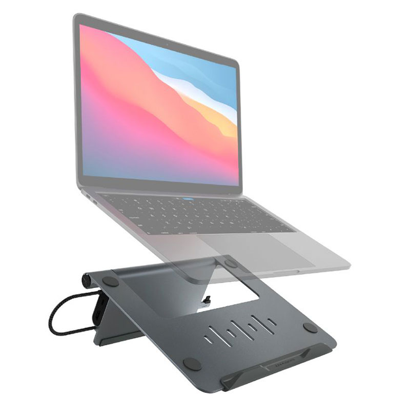 Adam Elements USB-C 5-in-1 Casa Laptop Hub Stand - Grey 
