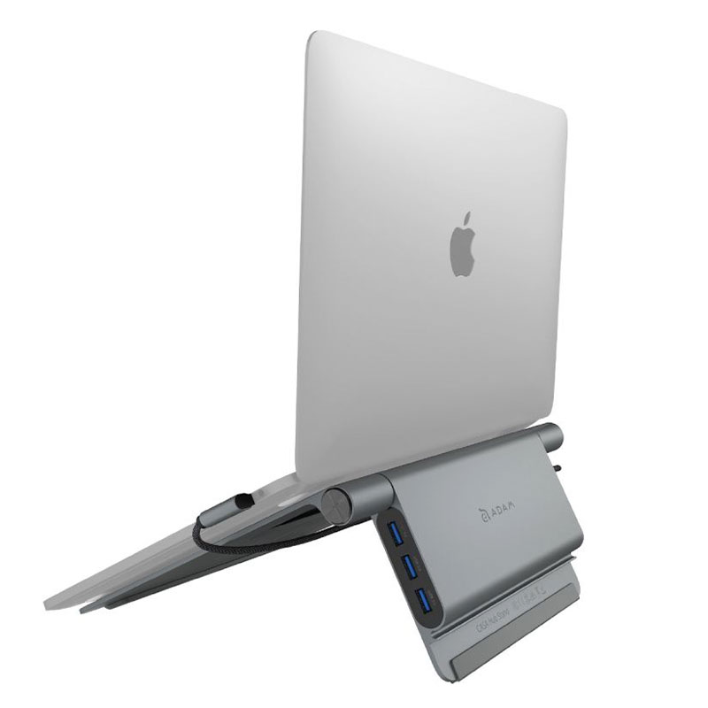 Adam Elements USB-C 5-in-1 Casa Laptop Hub Stand - Grey 