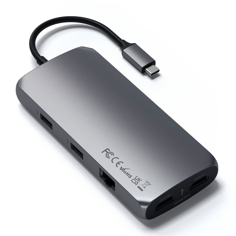Satechi USB-C Multiport MX Adapter - Space Gray Aluminium 