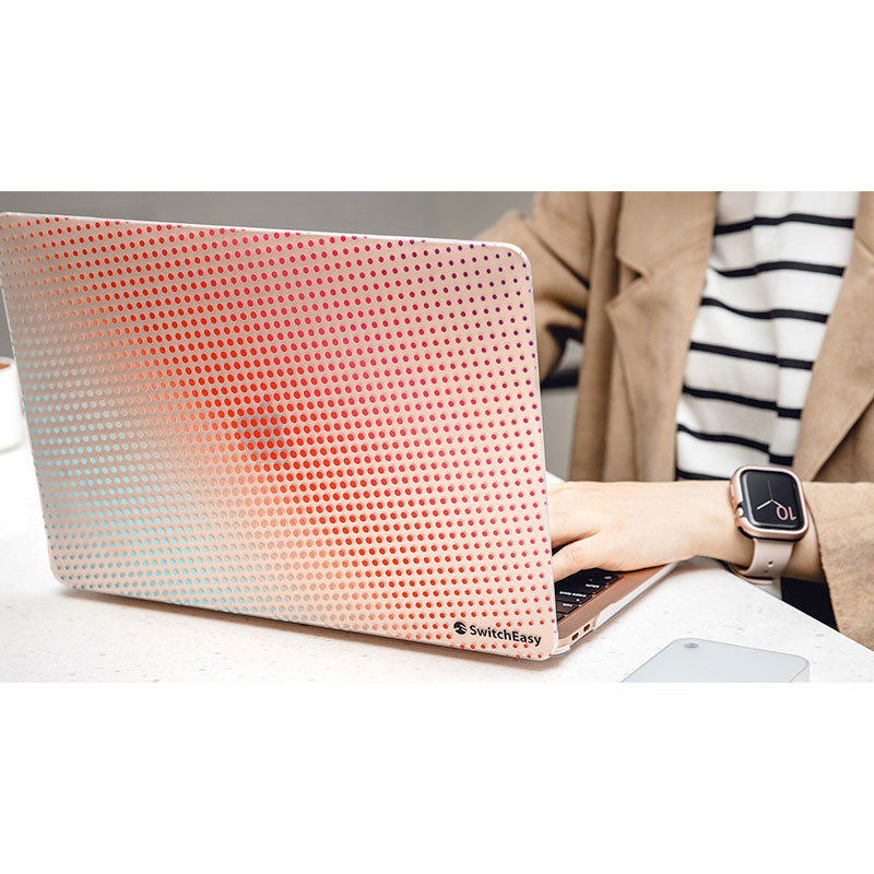 SwitchEasy Hardshell Dots Case pre MacBook Pro 14" 2021/2023 - Aurora 