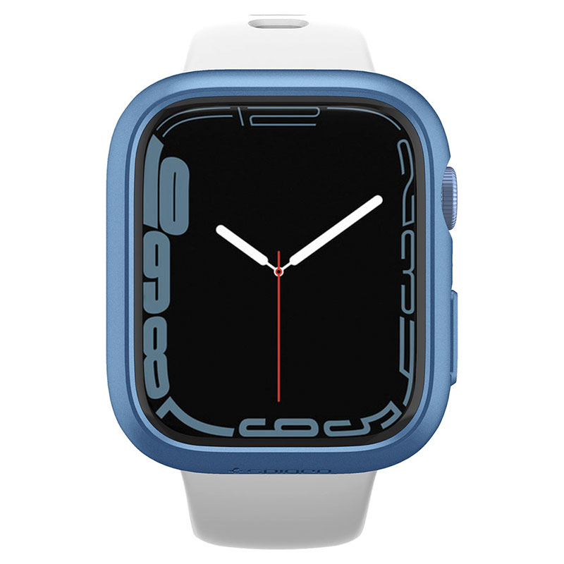 Spigen kryt Thin Fit pre Apple Watch 7/8 41mm - Metallic Blue 