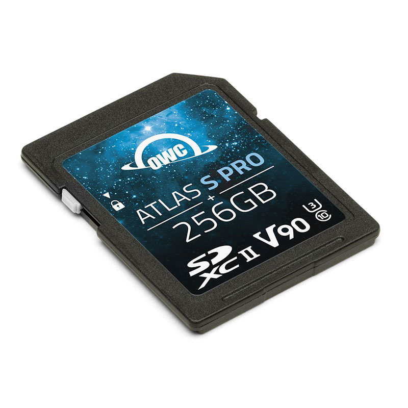 OWC 256GB Atlas S Pro SDXC UHS-II V90 Media Card 