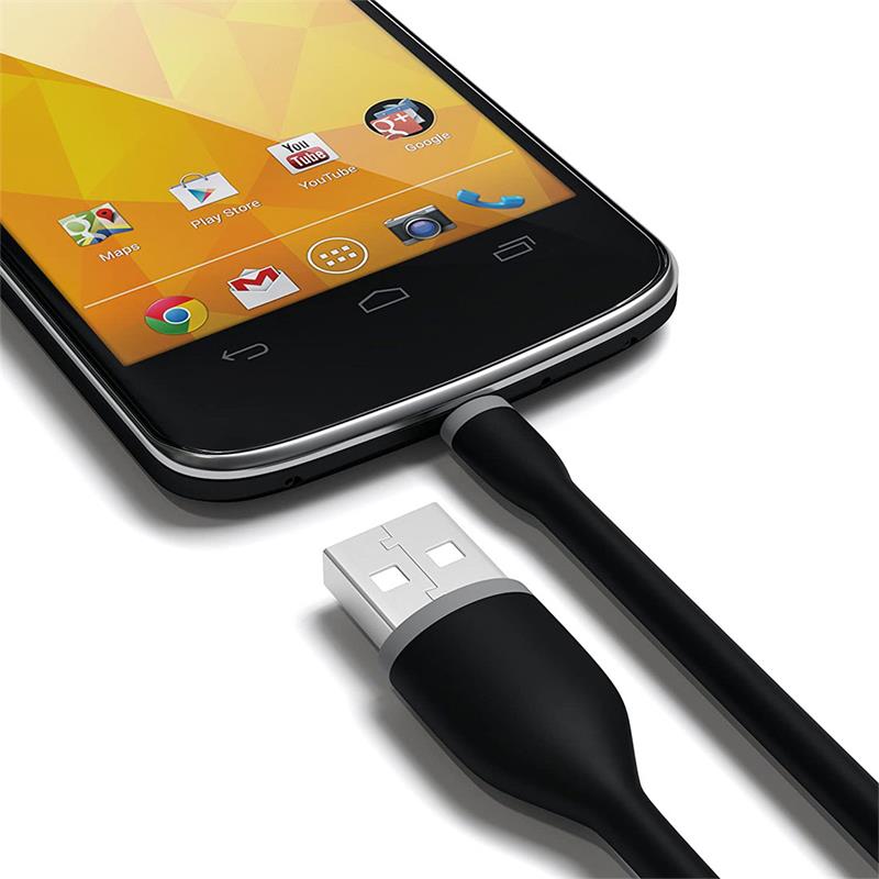 Satechi kábel Flexible USB to Micro USB 0.15m - Black 