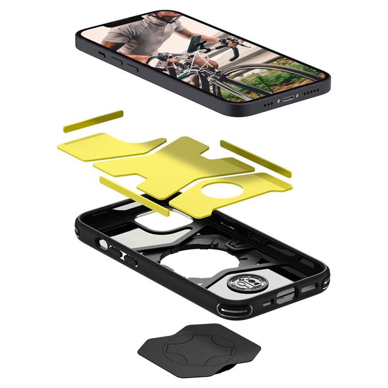 Spigen kryt Gearlock Bike Mount case pre iPhone 13 - Black 