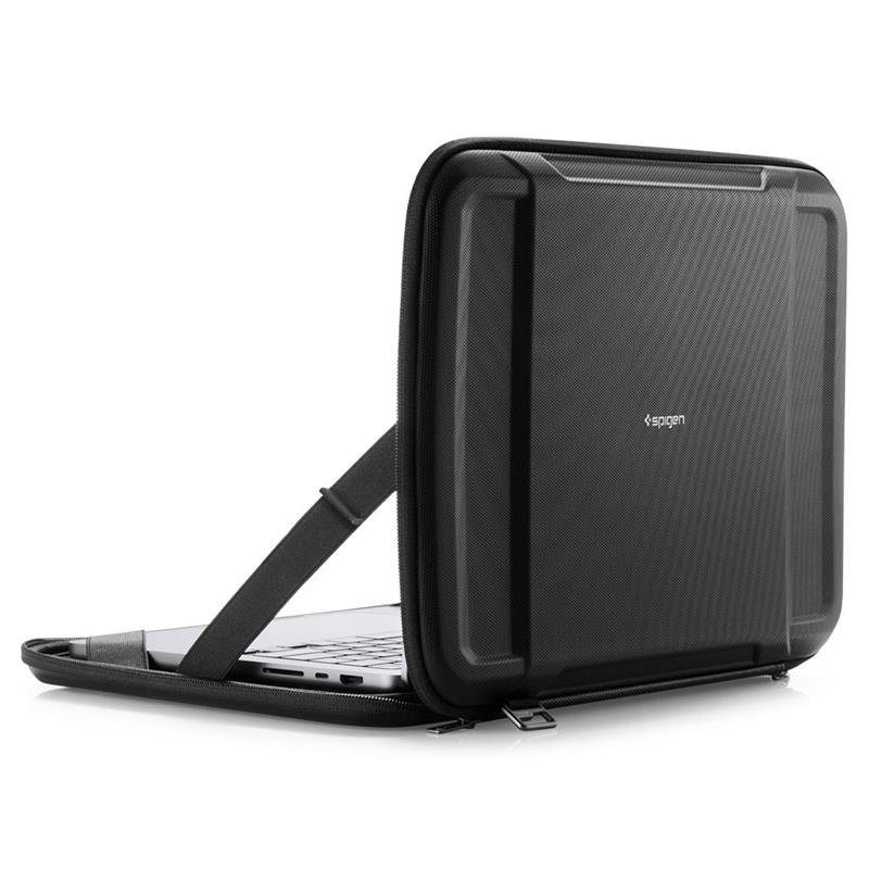 Spigen puzdro Rugged Armor Pro pre Macbook Pro 16" M1/M2/M3/M4 - Black 