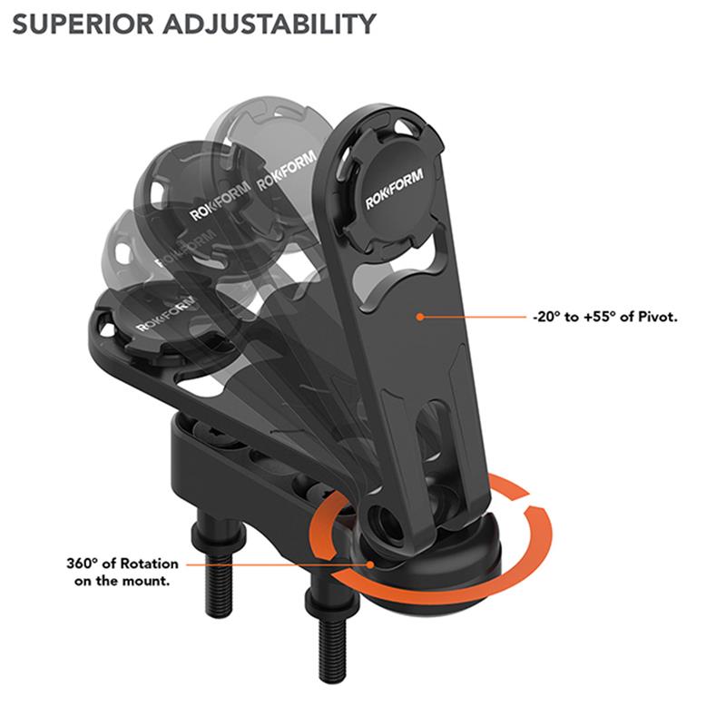 Rokform držiak Pro Series Motorcycle Perch Mount - Black 