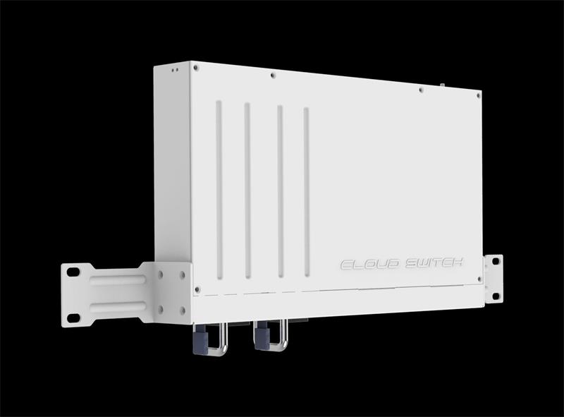 MIKROTIK RouterBOARD Cloud Router Switch CRS504-4XQ-IN + L5 (650MHz; 64MB RAM; 1x LAN; 4x QSFP28, Dual PSU) desktop 