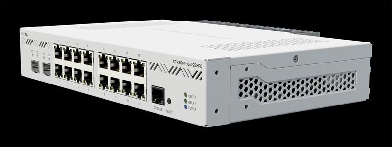 MIKROTIK RouterBOARD Cloud Core Router CCR2004-16G-2S+PC + L6 (1,2GHz; 4GB RAM; 16xGLAN; 2x SFP+; dual PSU) rack 