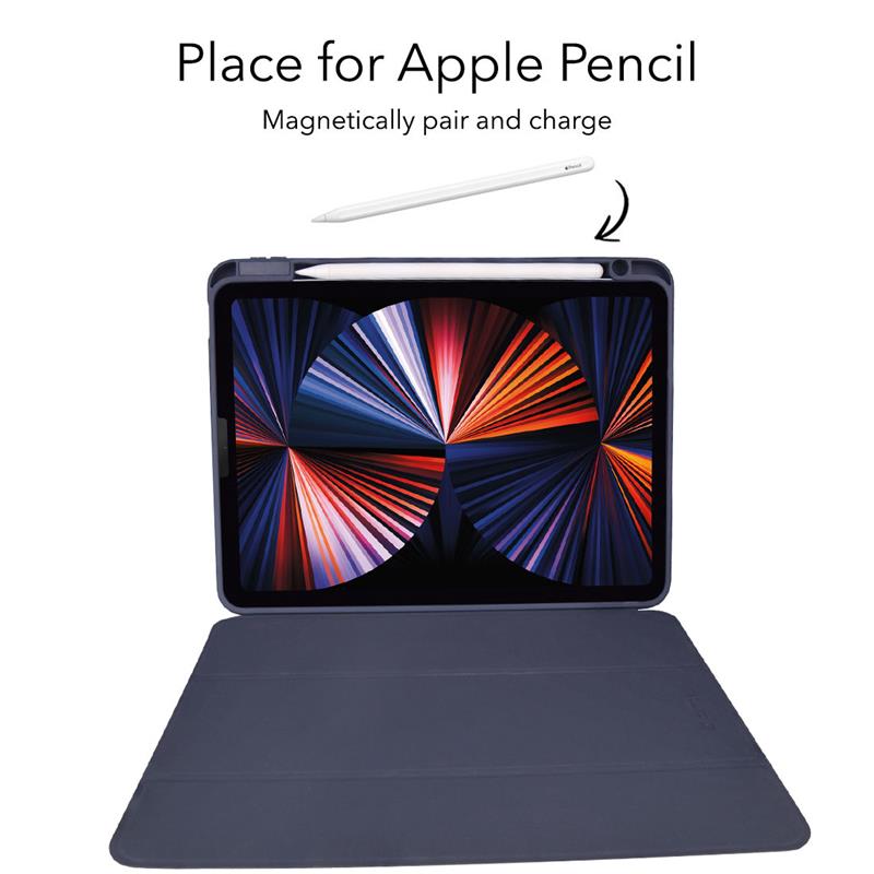 Comma puzdro Royal Fiber Case with Pencil Slot pre iPad Air 10.9" 2022/2020 - Blue 