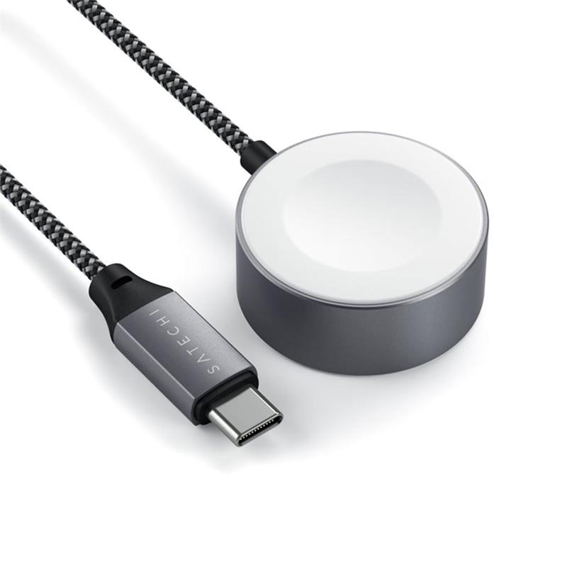 Satechi kábel USB-C Magnetic Charging Cable pre Apple Watch - Space Gray 