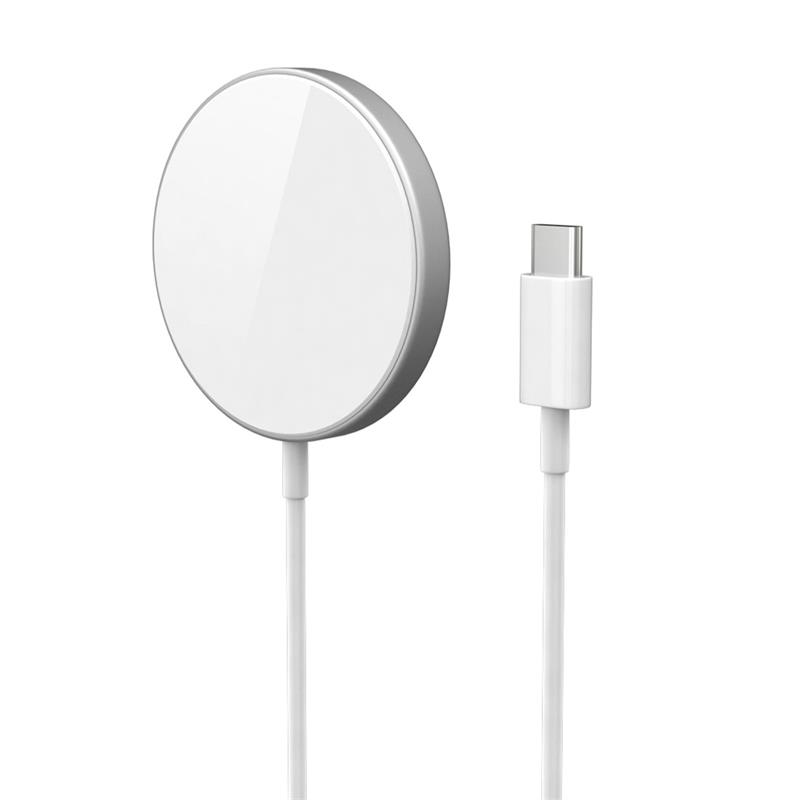 iStores by EPICO FAST MAGNETIC WIRELESS CHARGER - silver 