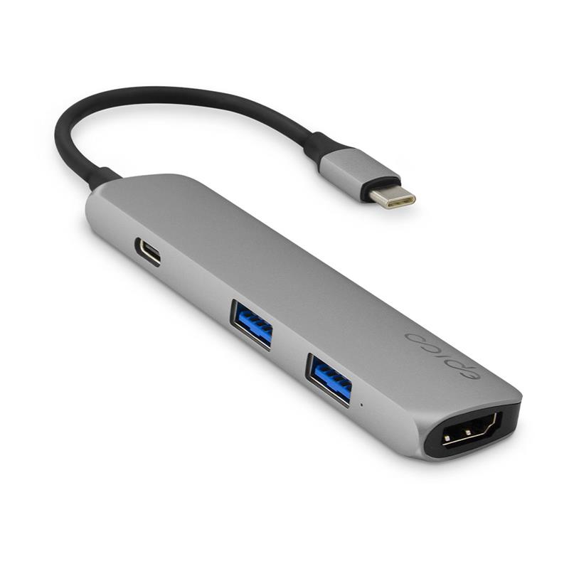 iStores by EPICO USB Type-C HUB 4K HDMI - space gray/black 