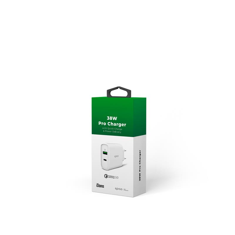 iStores by EPICO 38W PRO CHARGER - biely 