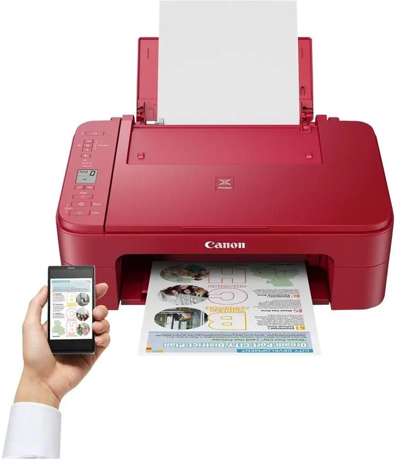 Canon PIXMA TS3352 červená (A4, tlač/kopírovanie/skenovanie/cloud, WiFi, USB) 