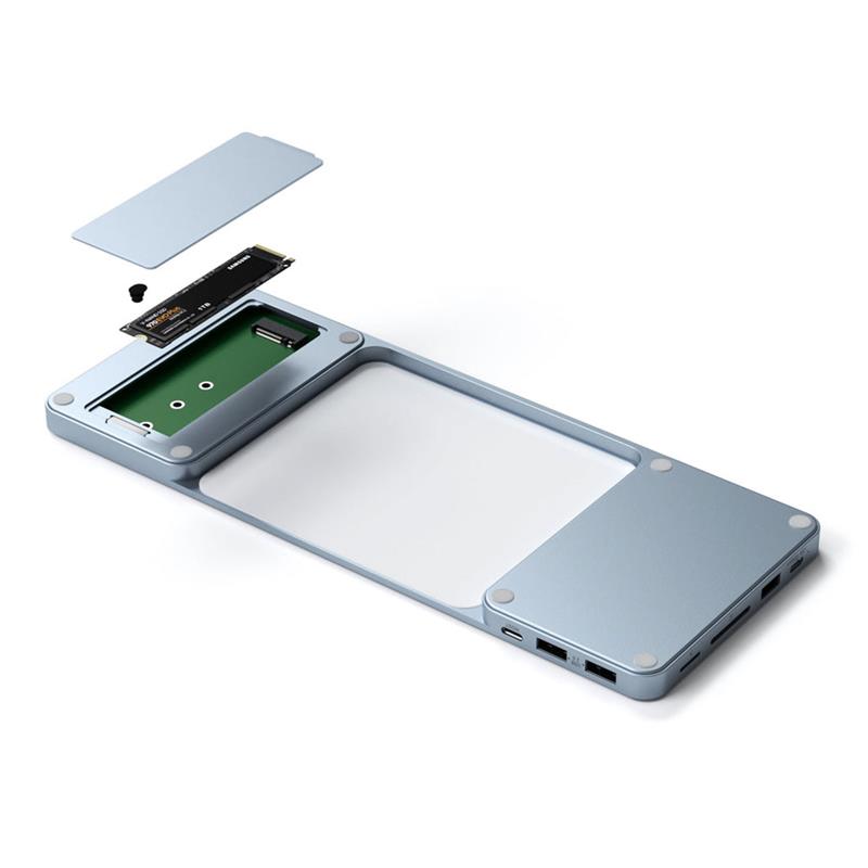 Satechi USB-C Slim Dock pre 24" iMac 2021 - Blue Aluminium 