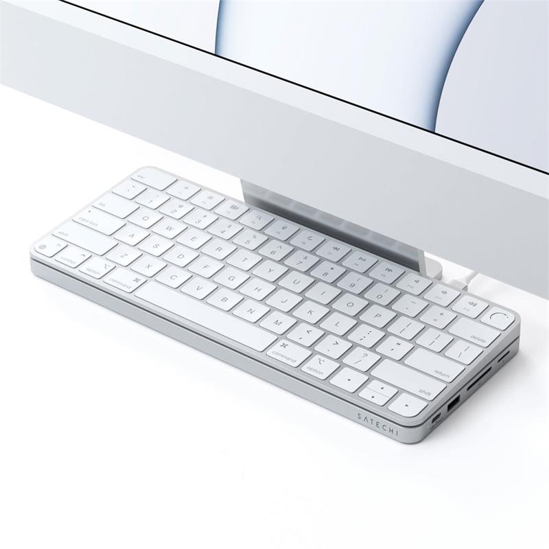 Satechi USB-C Slim Dock pre 24" iMac 2021 - Silver Aluminium 