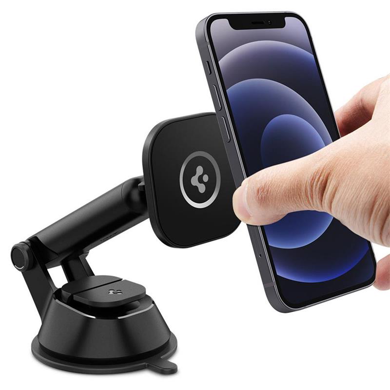 Spigen držiak do auta OneTap Magnetic Dashboard Car Mount - Black 