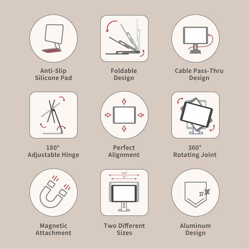 Adam Elements stojan Mag M Magnetic Mount pre iPad Pro 12.9" - Grey 