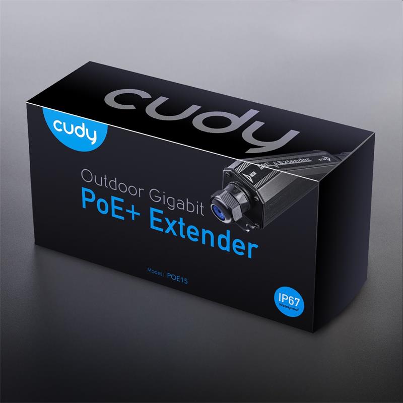 Cudy POE15 - 10/100/1000Mbps Outdoor Waterproof PoE+ Extender 