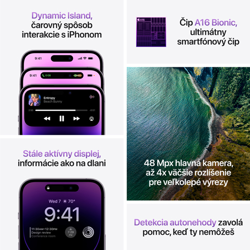 iPhone 14 Pro 128 GB temne fialový 