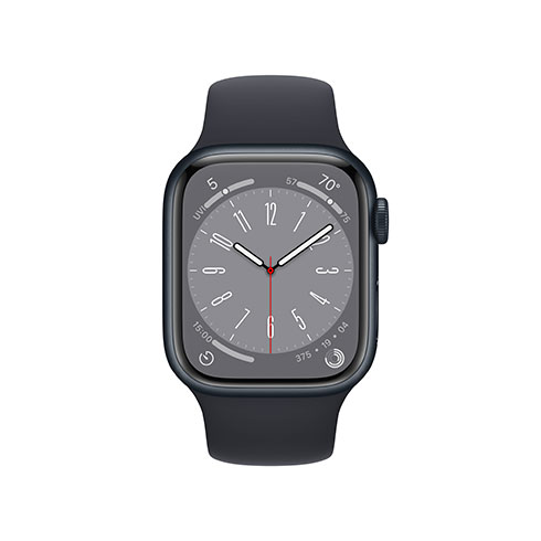 Apple Watch Series 8 GPS 41mm Tmavo atramentové hliníkové puzdro s tmavo atramentovým športovým remienkom 